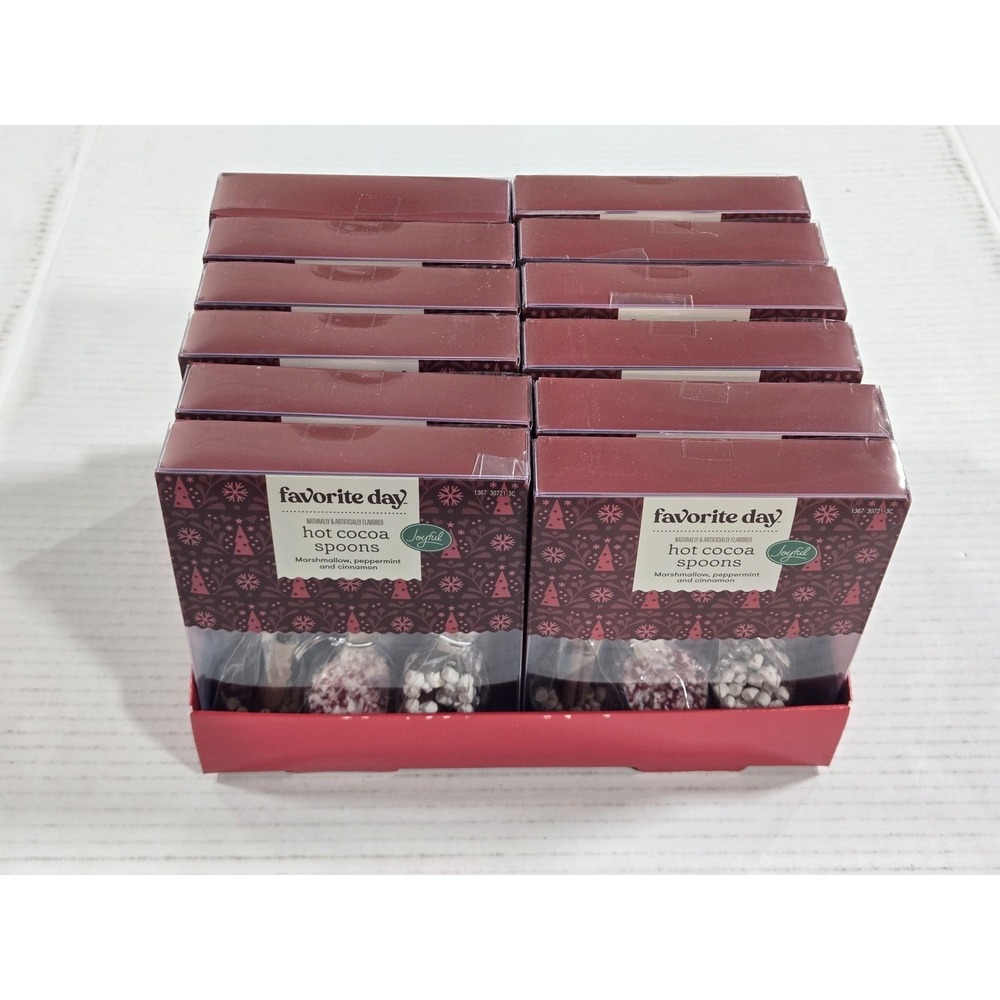 Favorite Day Hot Cocoa Spoons 10 Boxes Marshmallow Peppermint Cinnamon NEW 2026